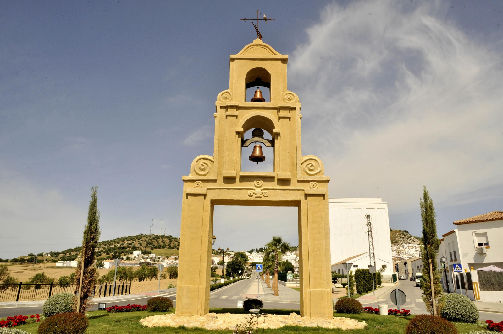 Uno de los accesos a la localidad de Espera.