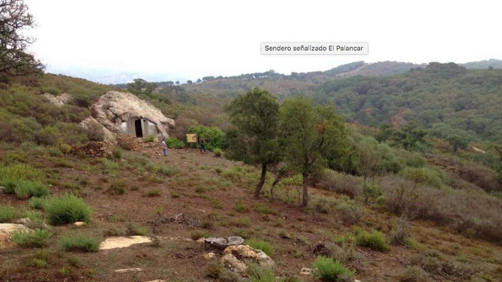 Sendero El Palancar, en el Parque de los Alcornocales, Los Barrios.