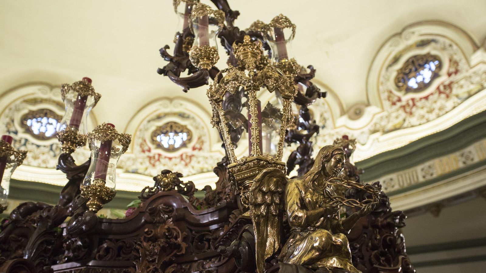 Detalle del paso del Nazareno de la Humildad.