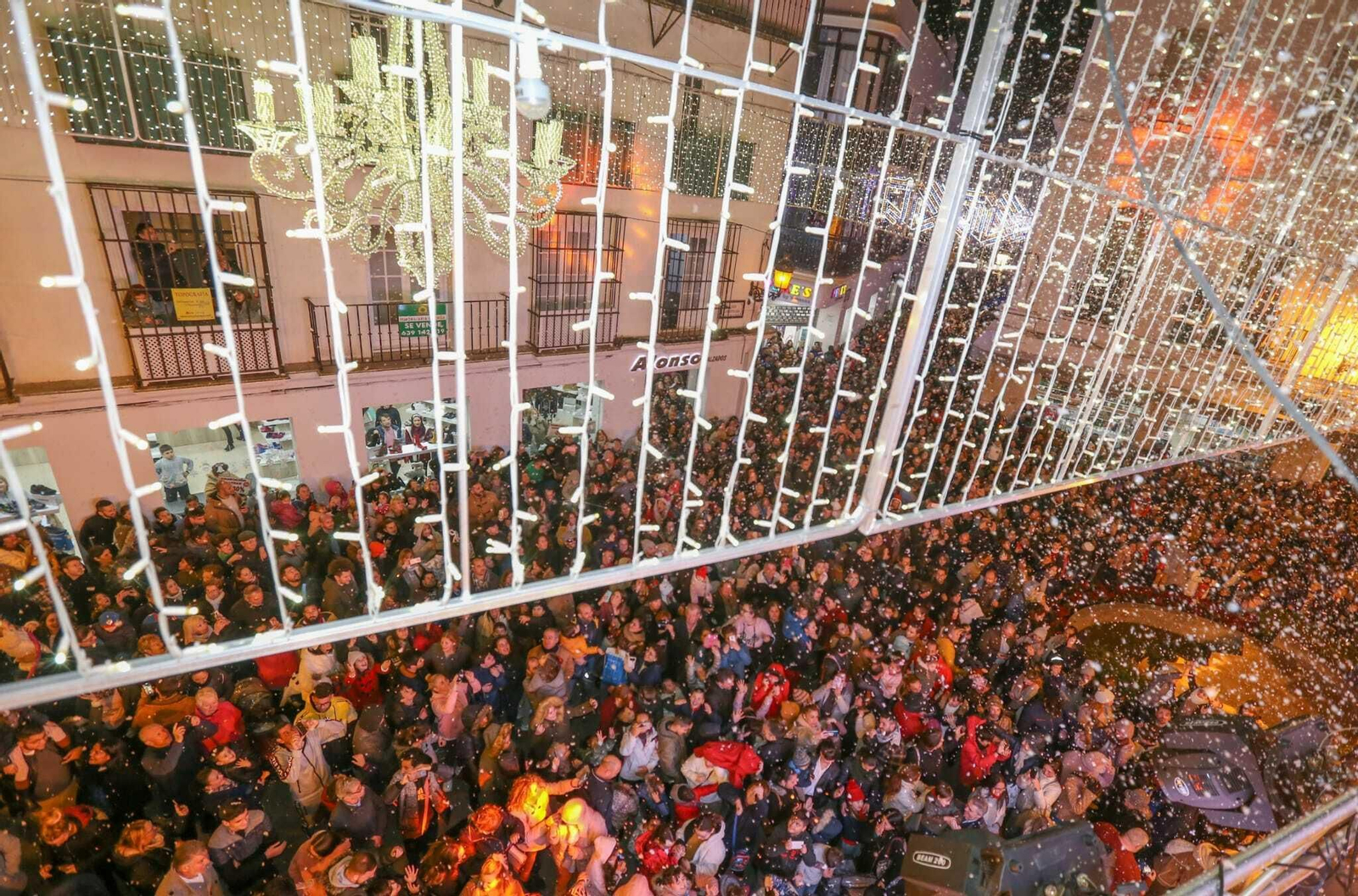 Nevada artificial en Chiclana