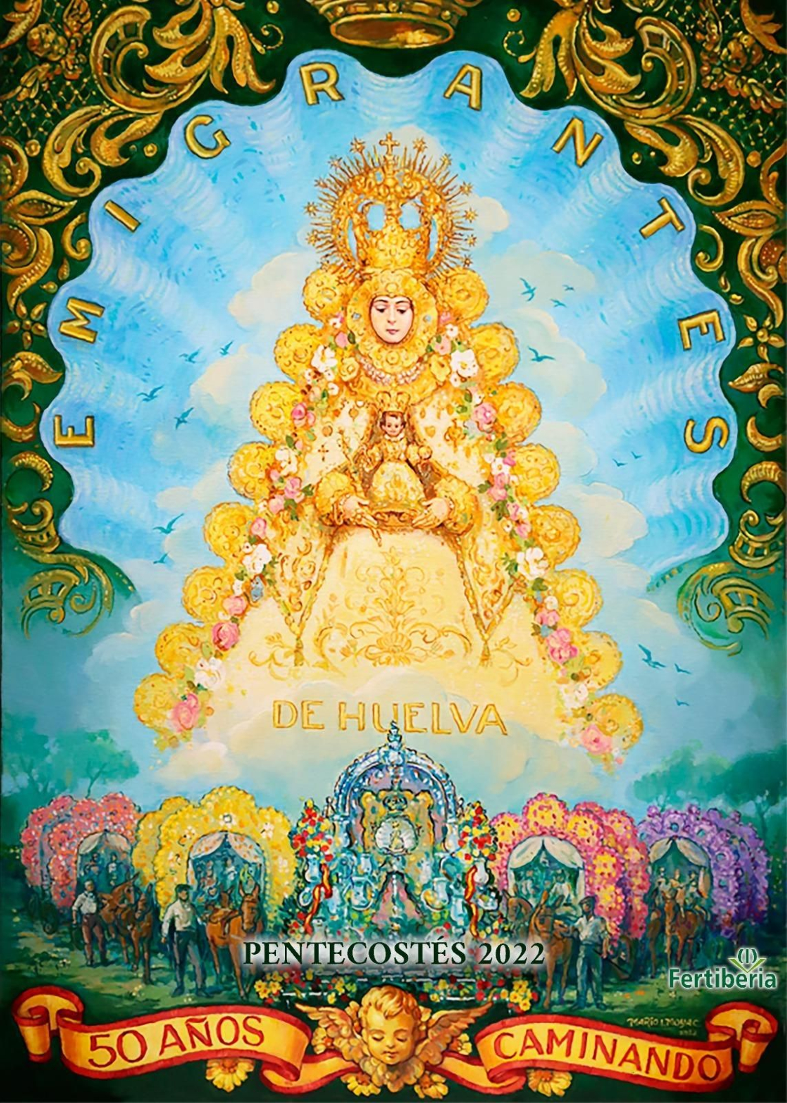 Cartel de la Hermandad de Emigrantes.