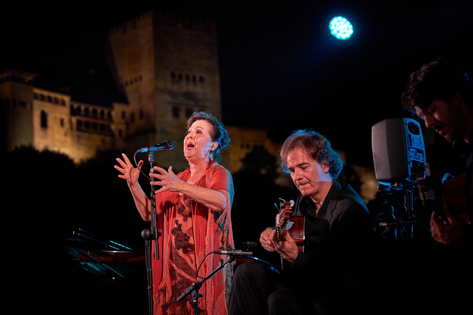 Carmen Linares y Salvador Gutiérrez el pasado mes en Granada.