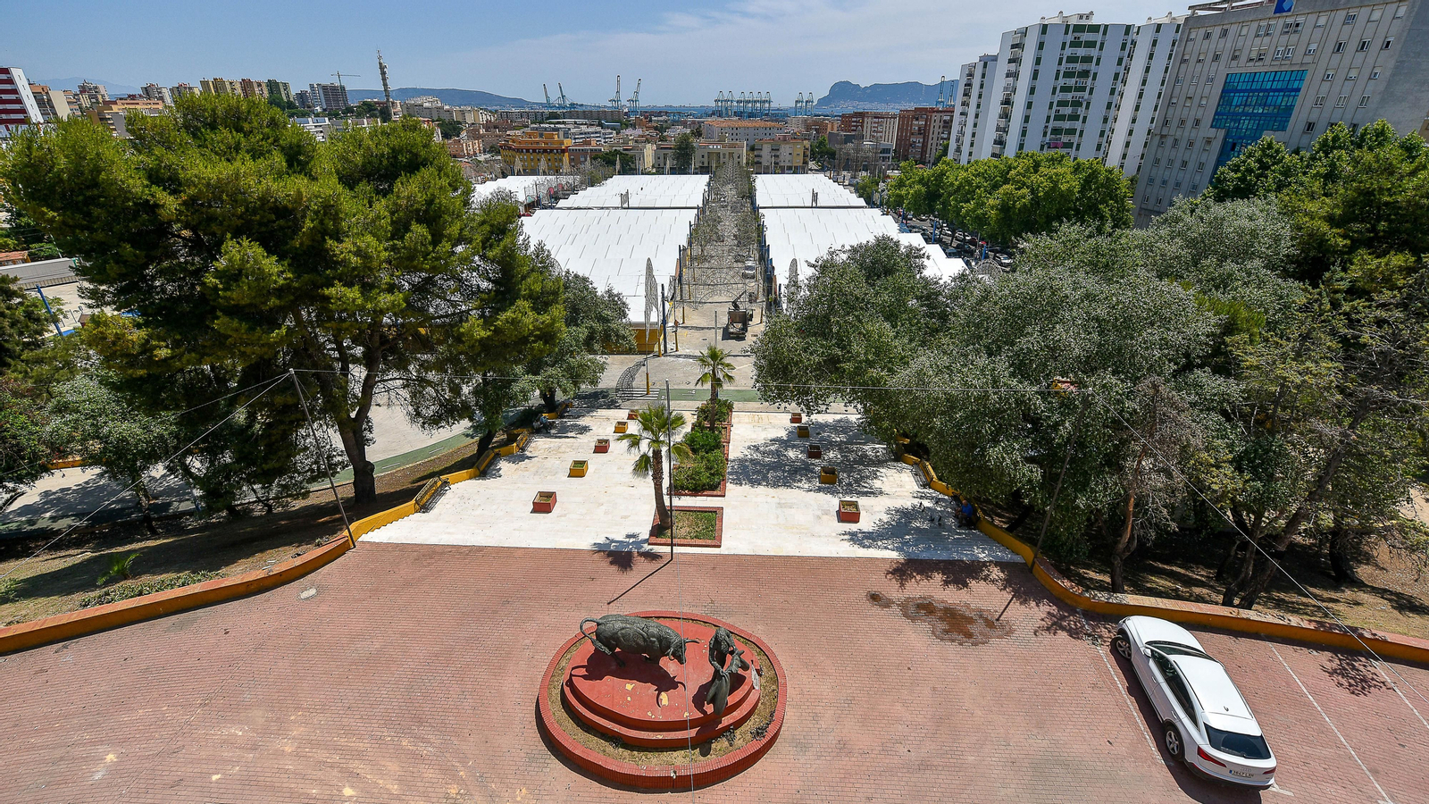 El montaje de la Feria Real de Algeciras 2023 en imagenes