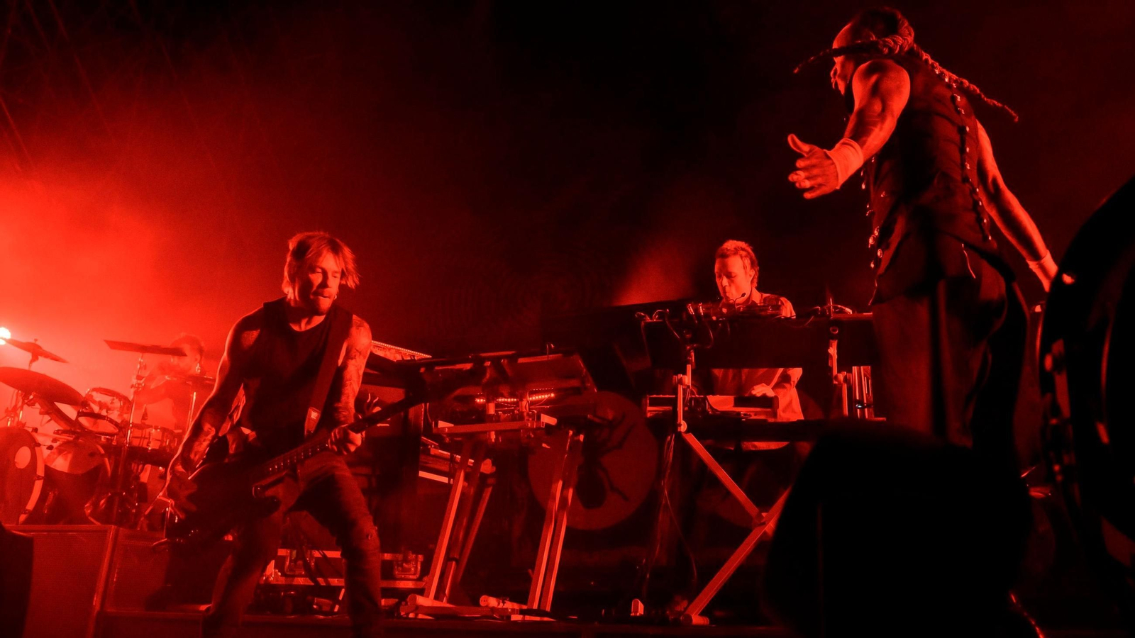 El grupo británico The Prodigy durante el concierto celebrado en el Icónica Fest en 2024