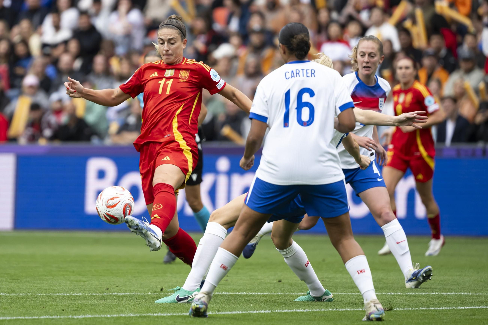 Las mejores imágenes de la final España - Inglaterra de la Eurocopa femenina