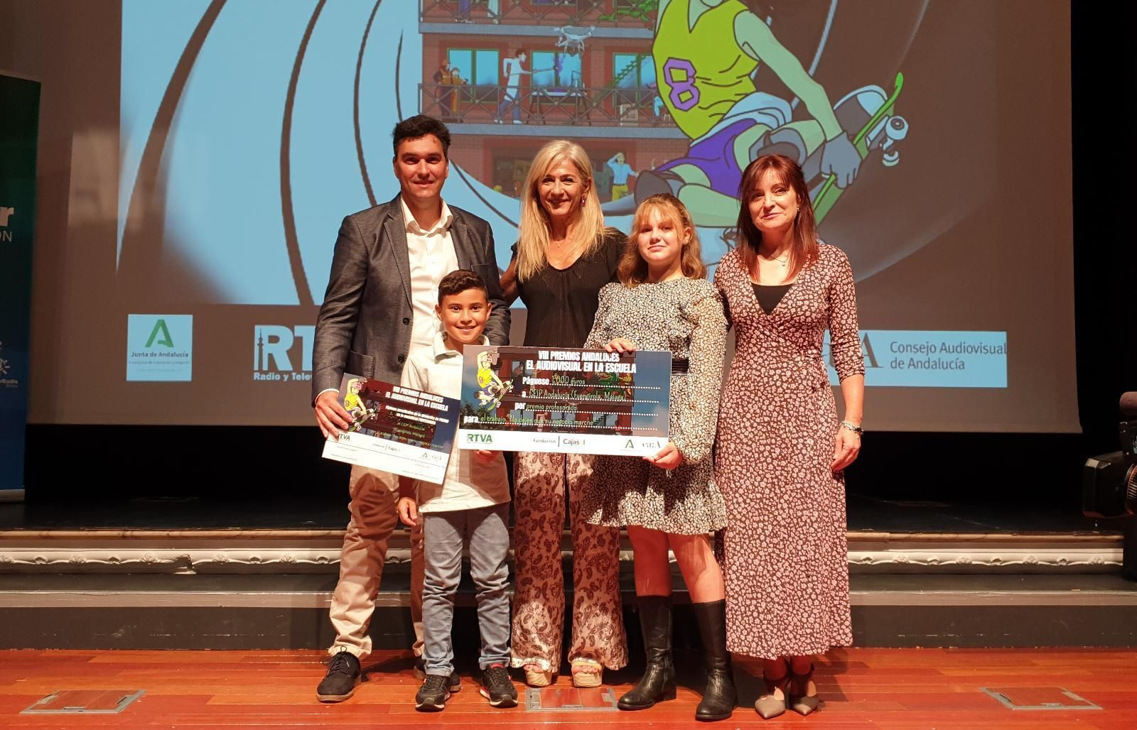 Ganadores del premio ‘El Audiovisual en la Escuela’.