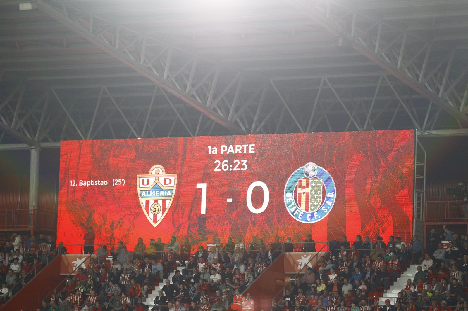 Imágenes del partido de fútbol U.D. Almería-Getafe C.F.