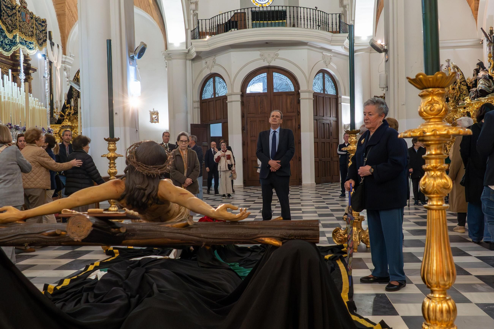 Imágenes de la llegada de los Caballeros Legionarios a la Iglesia de la Concepción