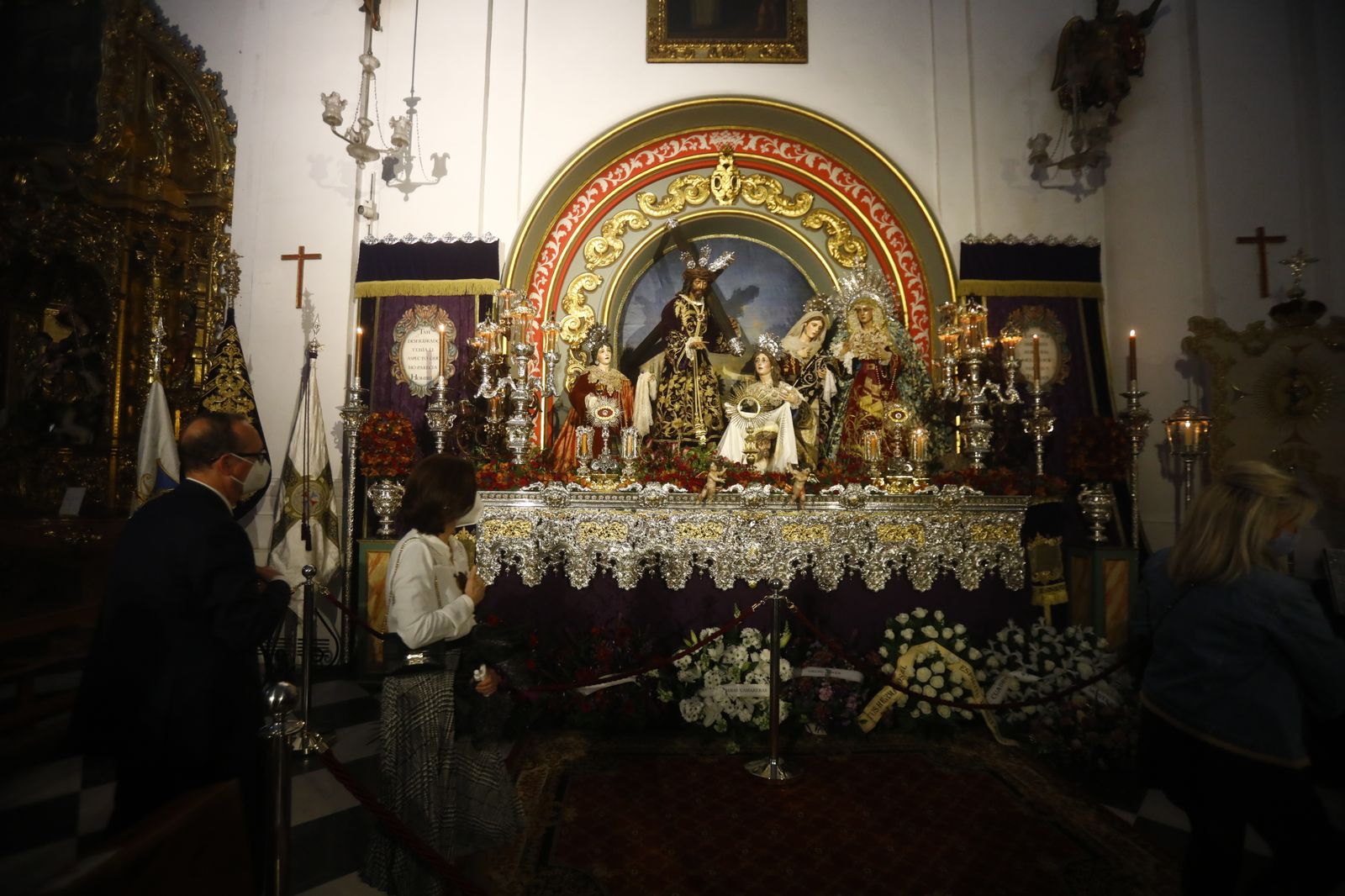 La escena de la Santa Faz, montada en la iglesia de la Trinidad.