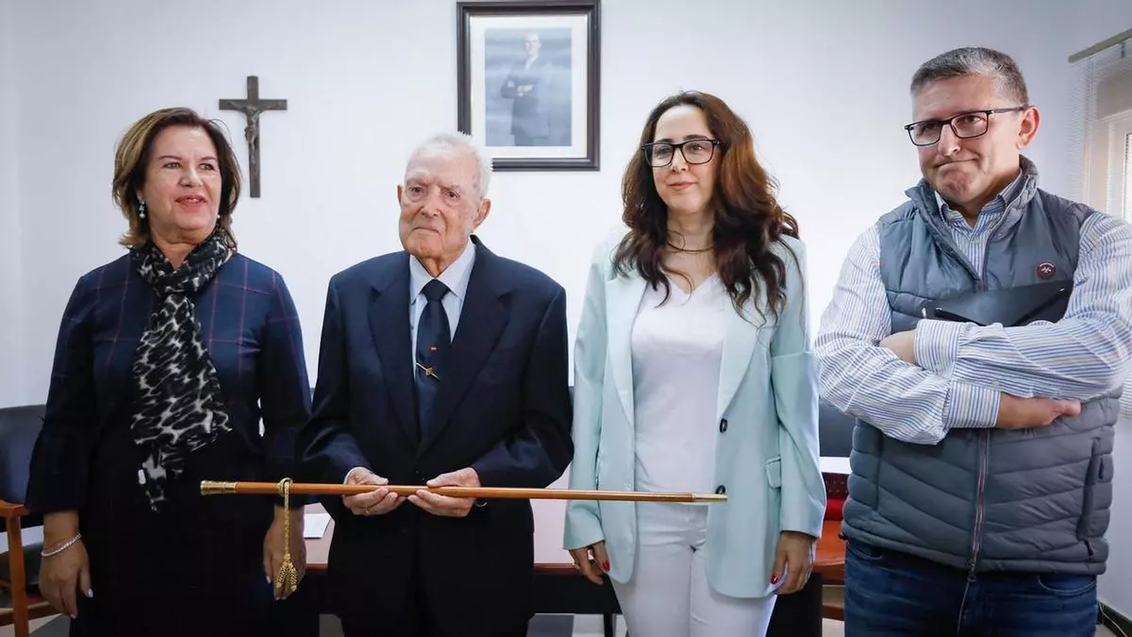 El alcalde de Chercos el día que se consumó la moción de censura para recuperar la Alcaldía.