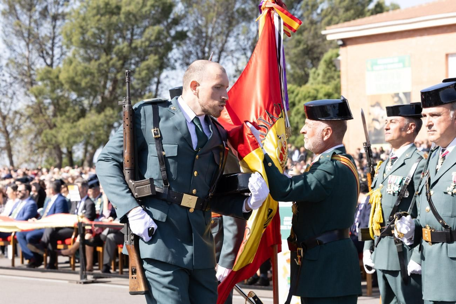 Acto de jura de bandera de la 130ª promoción de guardias civiles de la Academia de Baeza