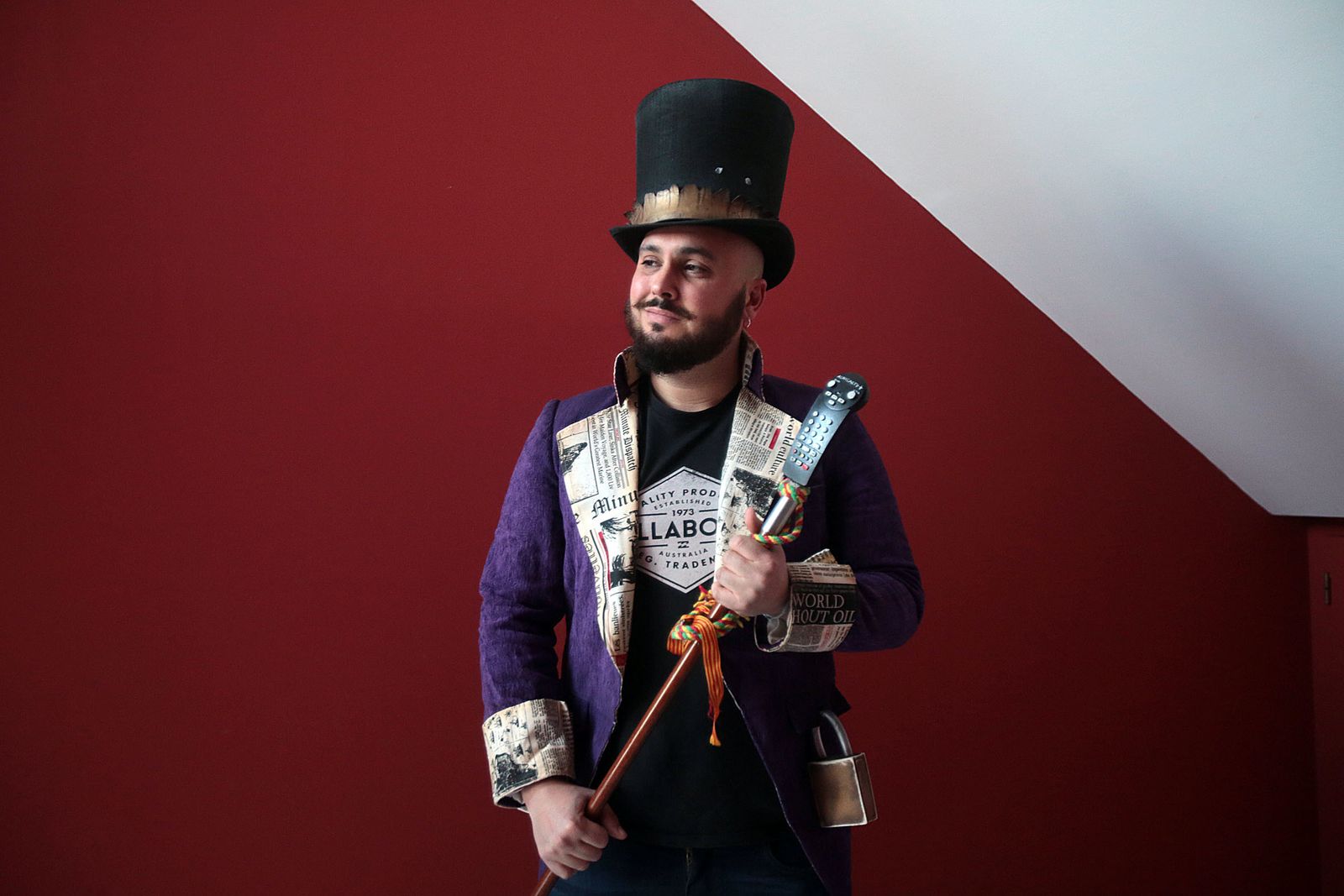 Germán García Rendón, equipado con el 'tipo' de alcalde gaditano.