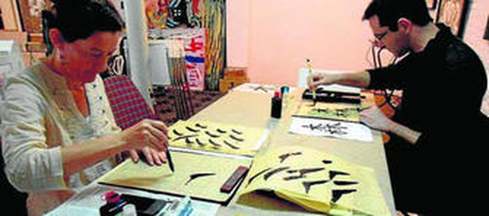 El taller se celebra cada sábado en Wabi Sabi Shop&Gallery.