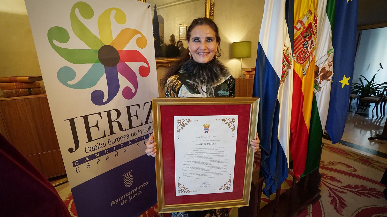 La bailaora americana María  Bermúdez nombrada 'Embajadora del Flamenco'