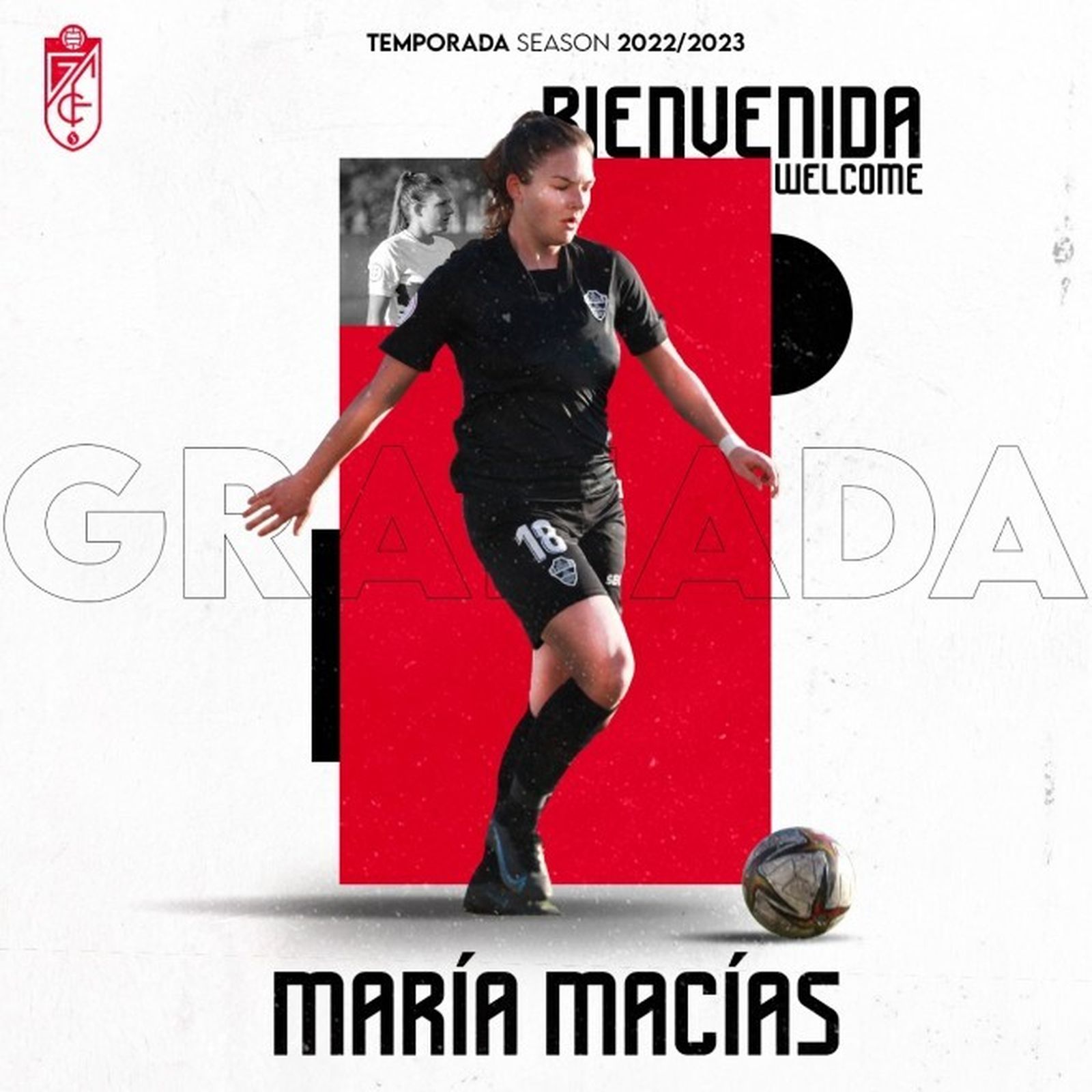 Así anunció el Granada CF el fichaje de María Macías