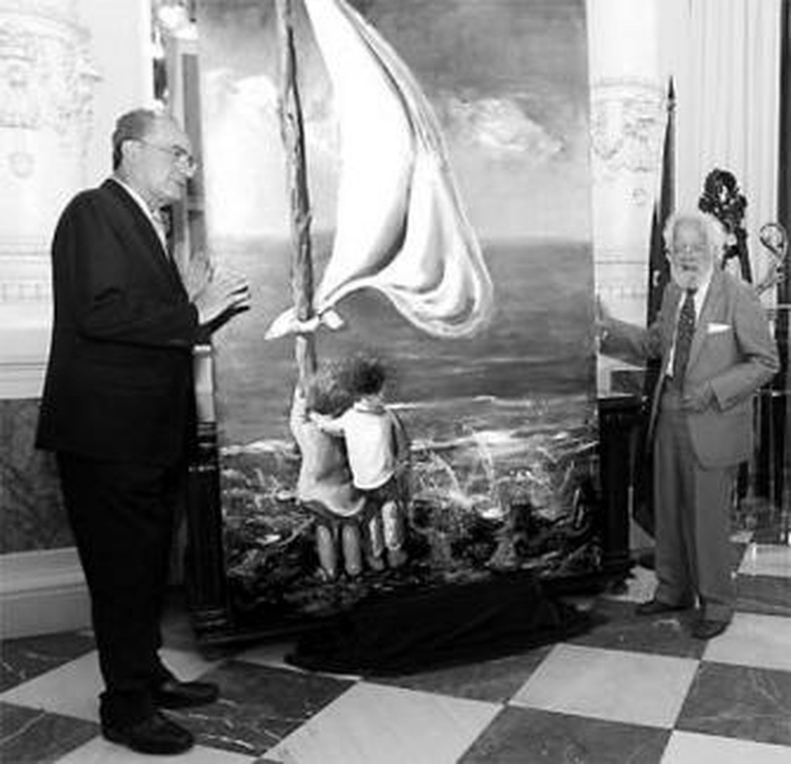 'La bandera', el cuadro donado por Mingorance al Consistorio.