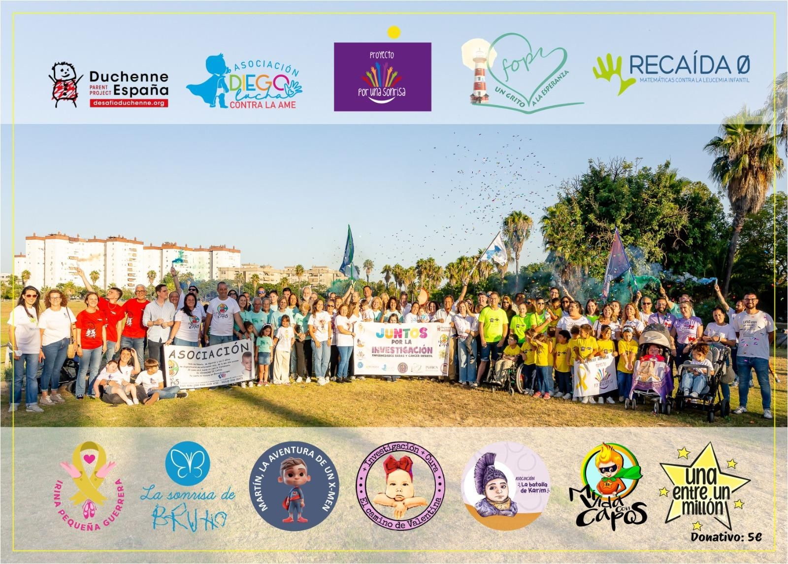 Las asociaciones que han participado en la iniciativa solidaria.