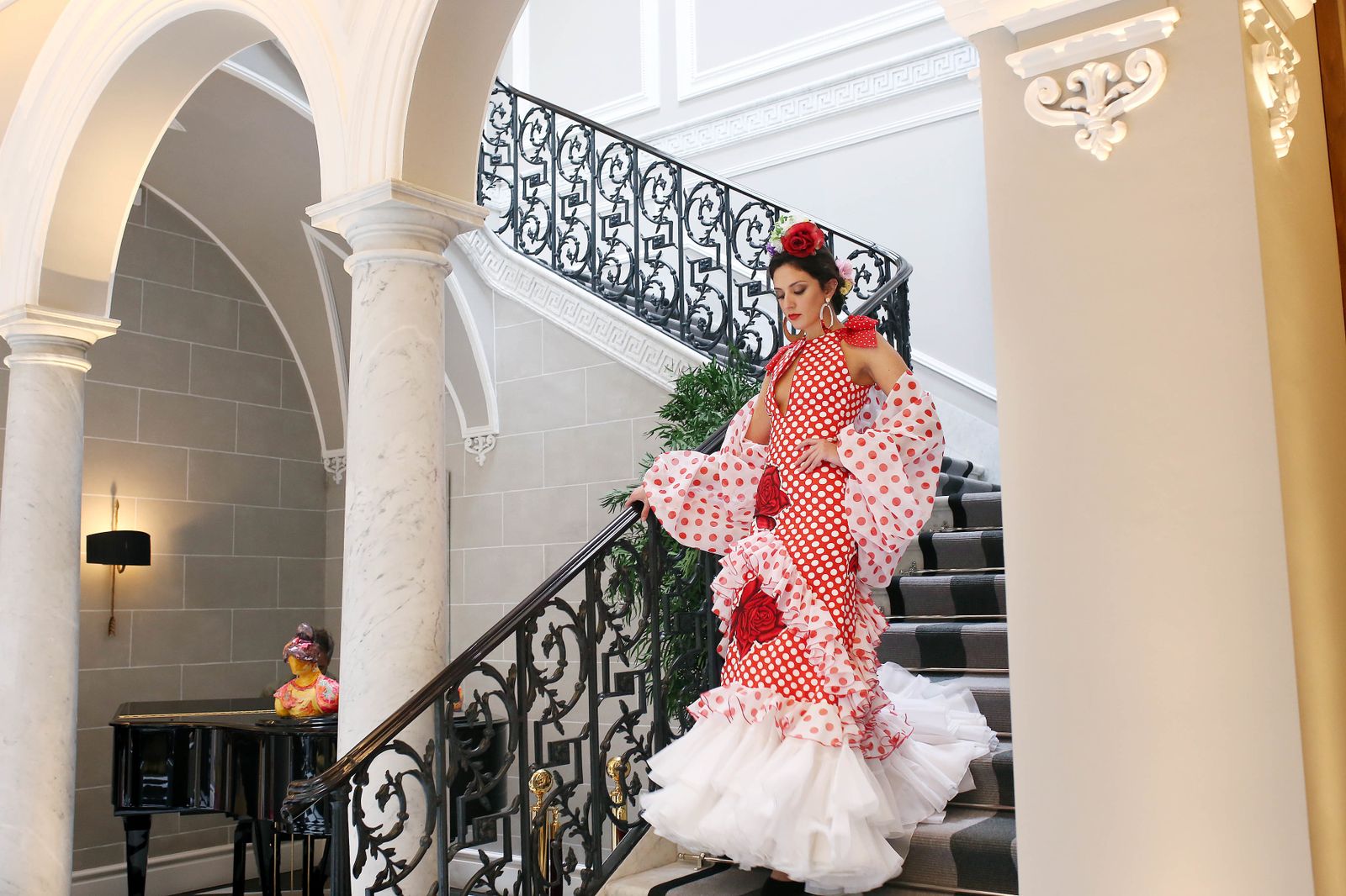 Hotel Mª Luisa. Presentación colección flamenca Amparo Macías.