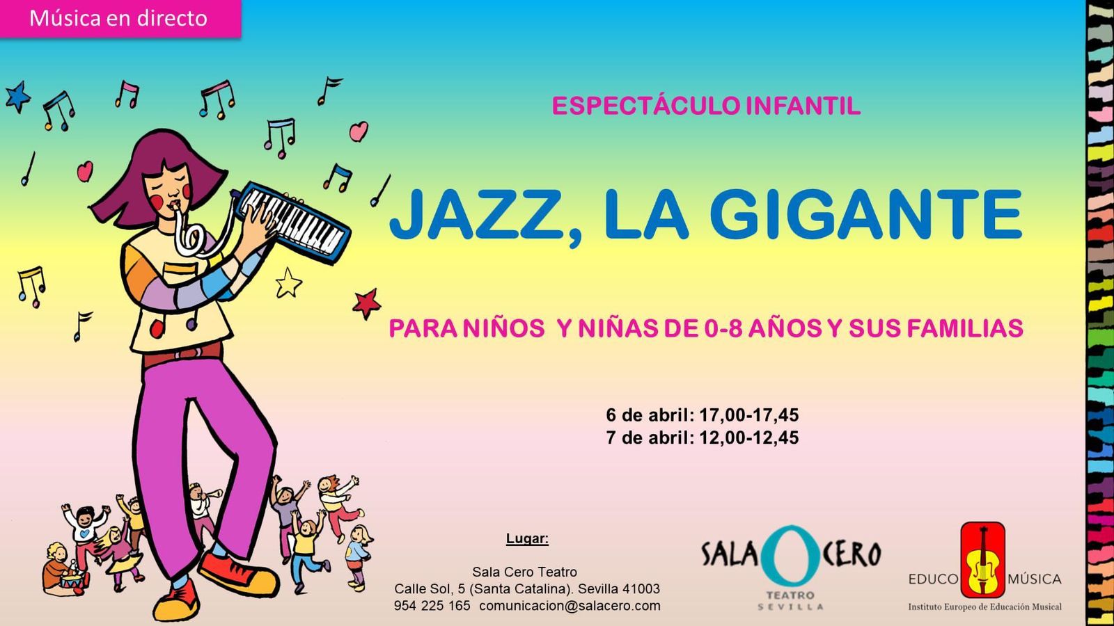 Carte del musical de Educo-Música.