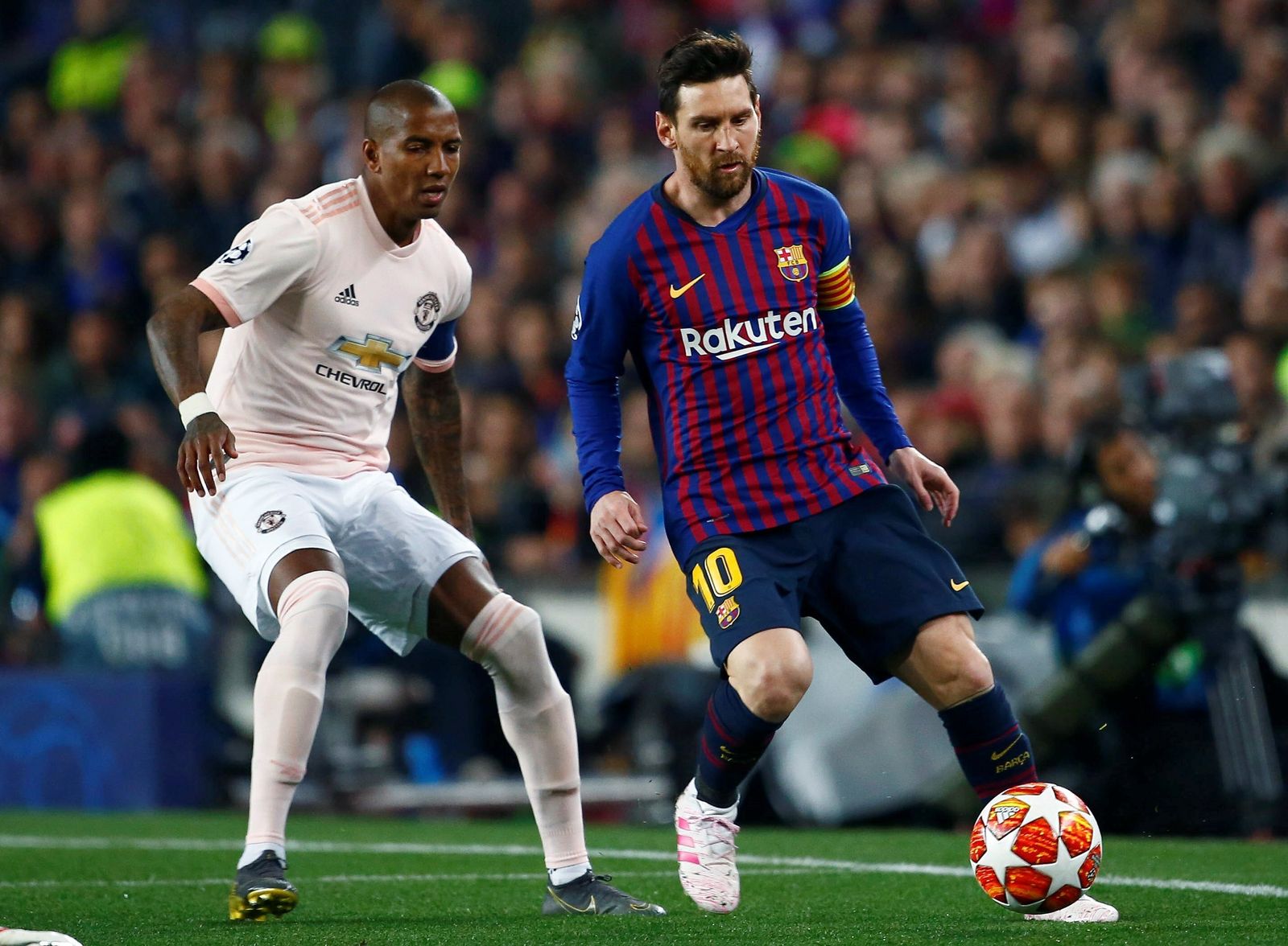 El Barcelona- Manchester United, en imágenes