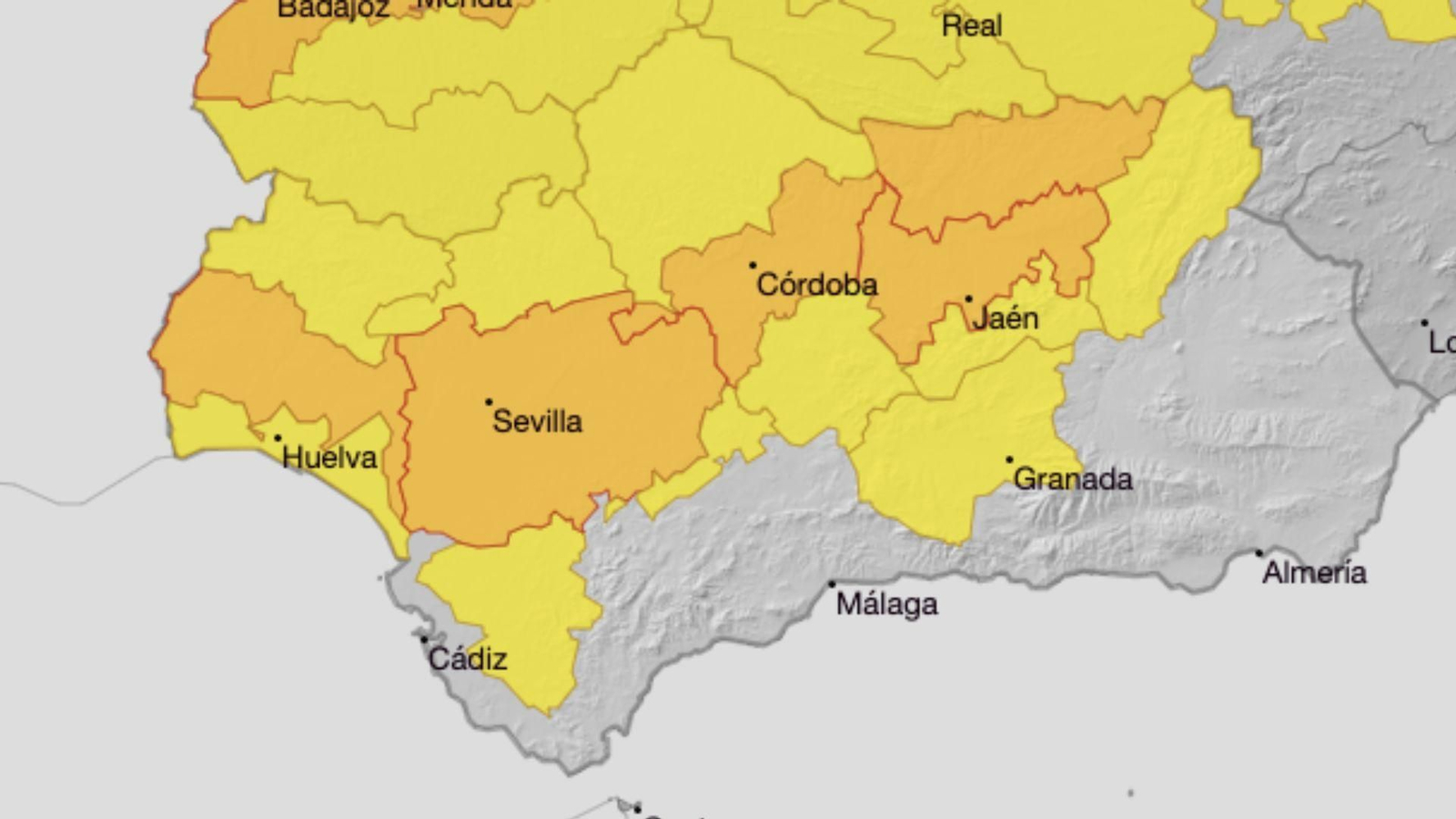 Avisos por calor en Andalucía para el domingo 3 de agosto