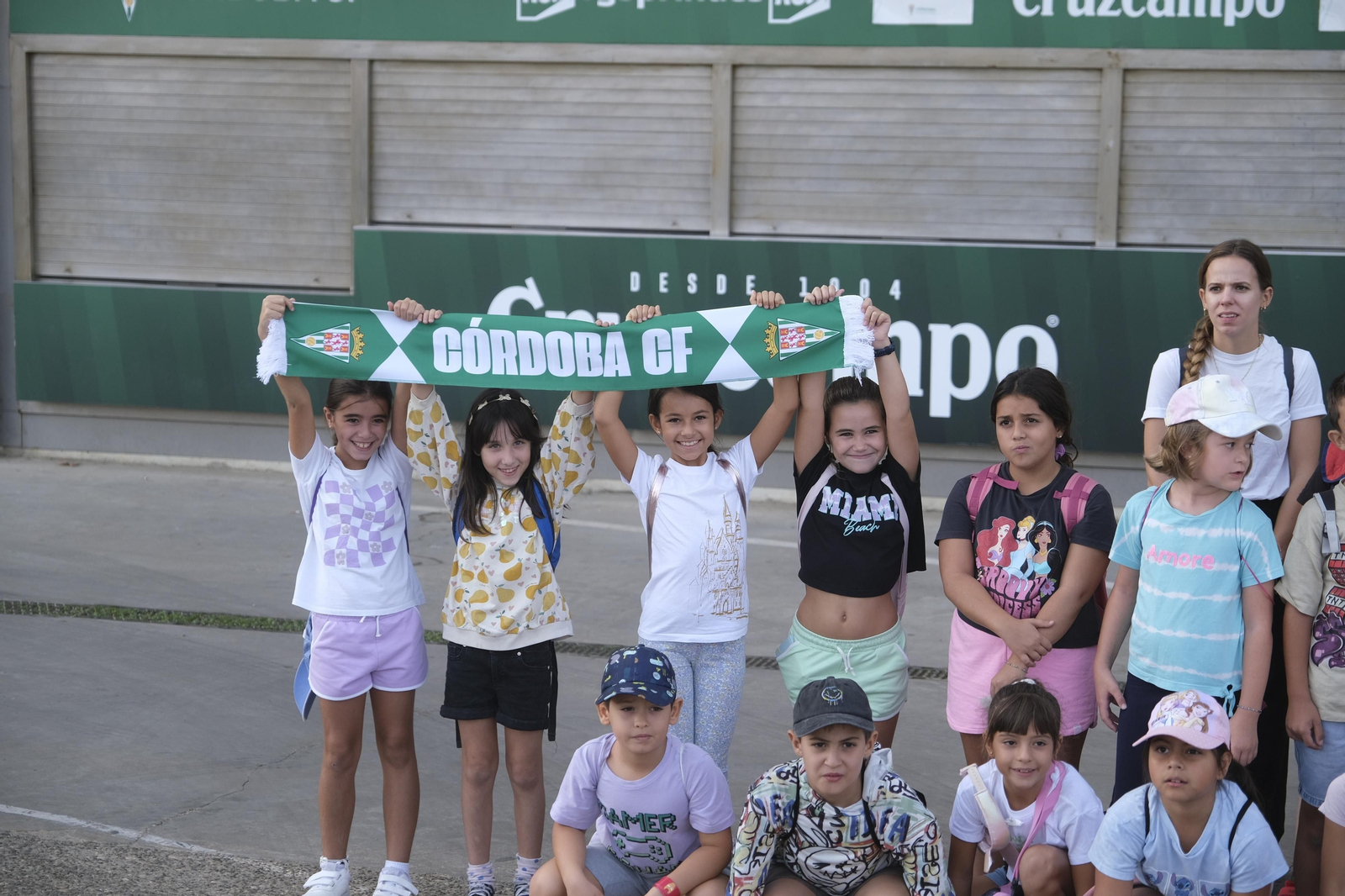 Las mejores imágenes de la primera clase del Aula Blanquiverde del Córdoba CF