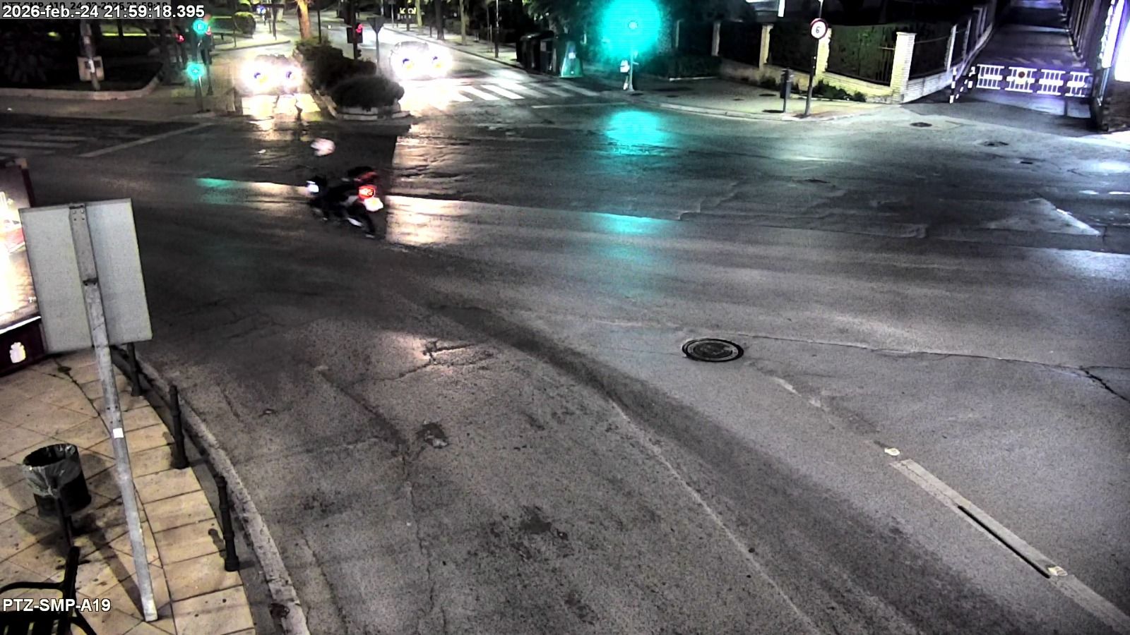 Imagen del motorista captada por las cámaras de tráfico.