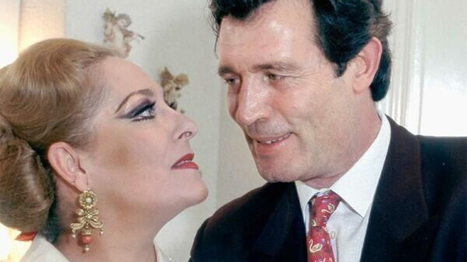 Con Ramiro Oliveiros, su gran amor.