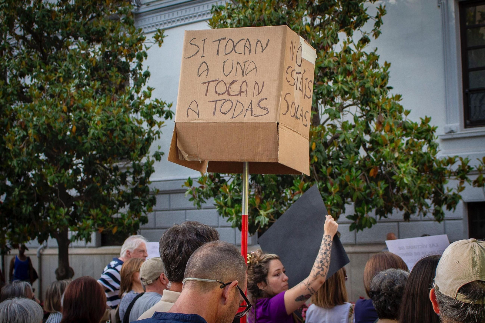 Imagen de una concentración en la Plaza del Carmen.