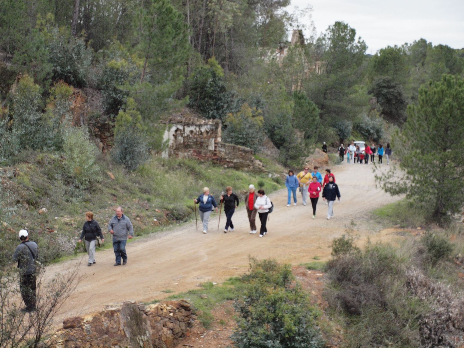 Una ruta de senderismo en la provincia de Huelva.
