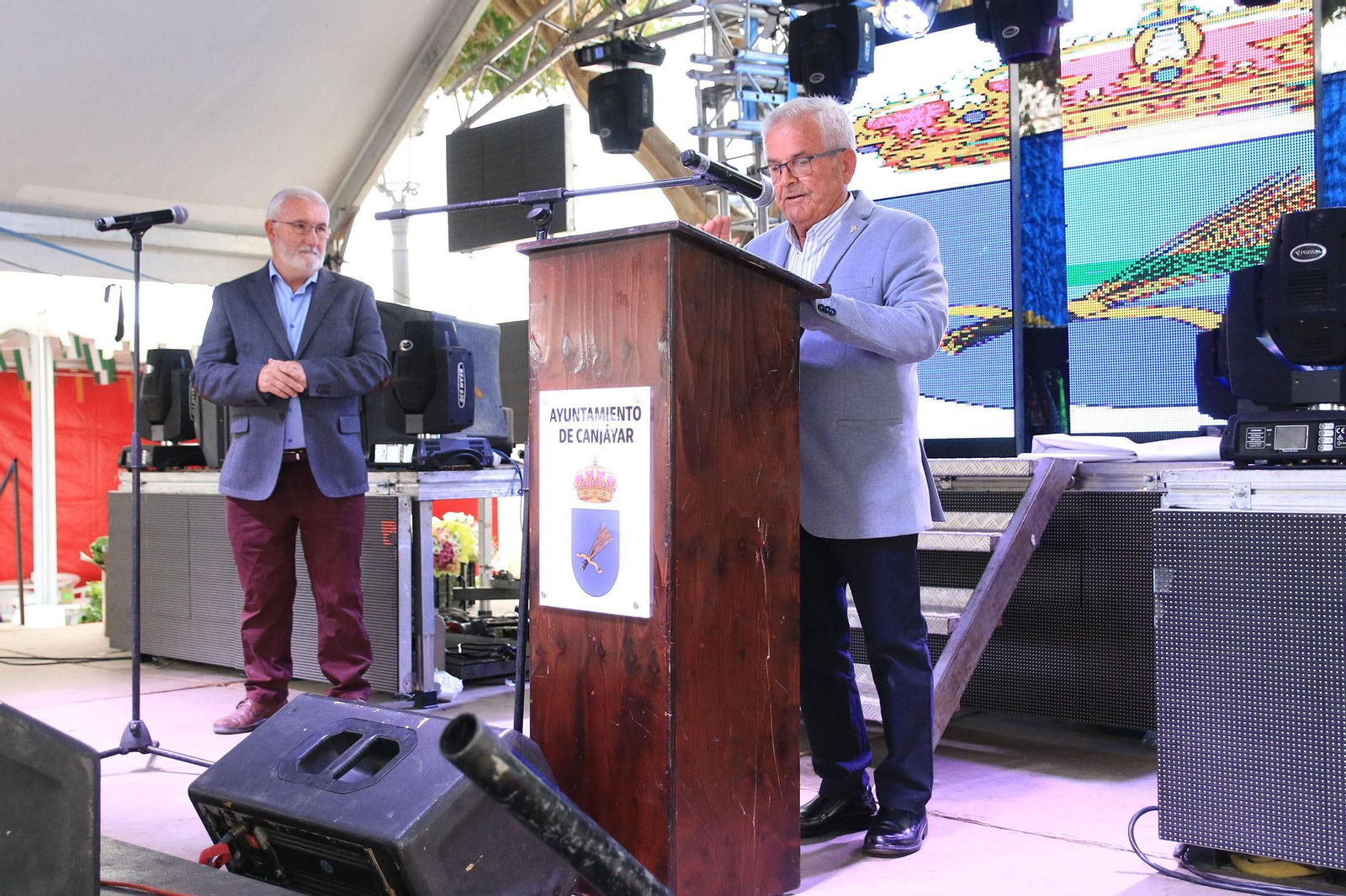 Pregón y coronación de reinas y damas de honor en las fiestas de Canjáyar