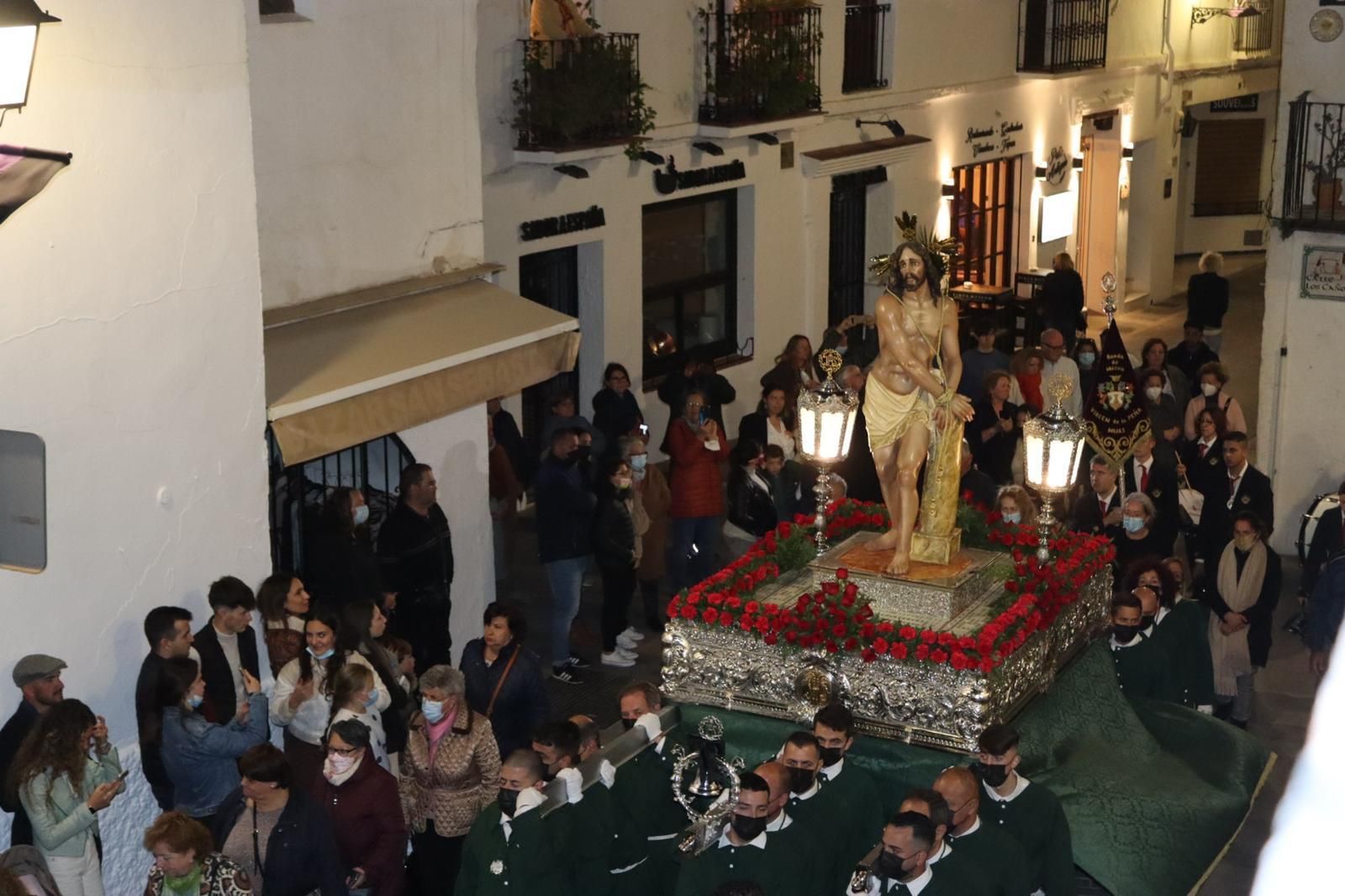 La procesión del Cristo de la Columna en Mijas Pueblo.