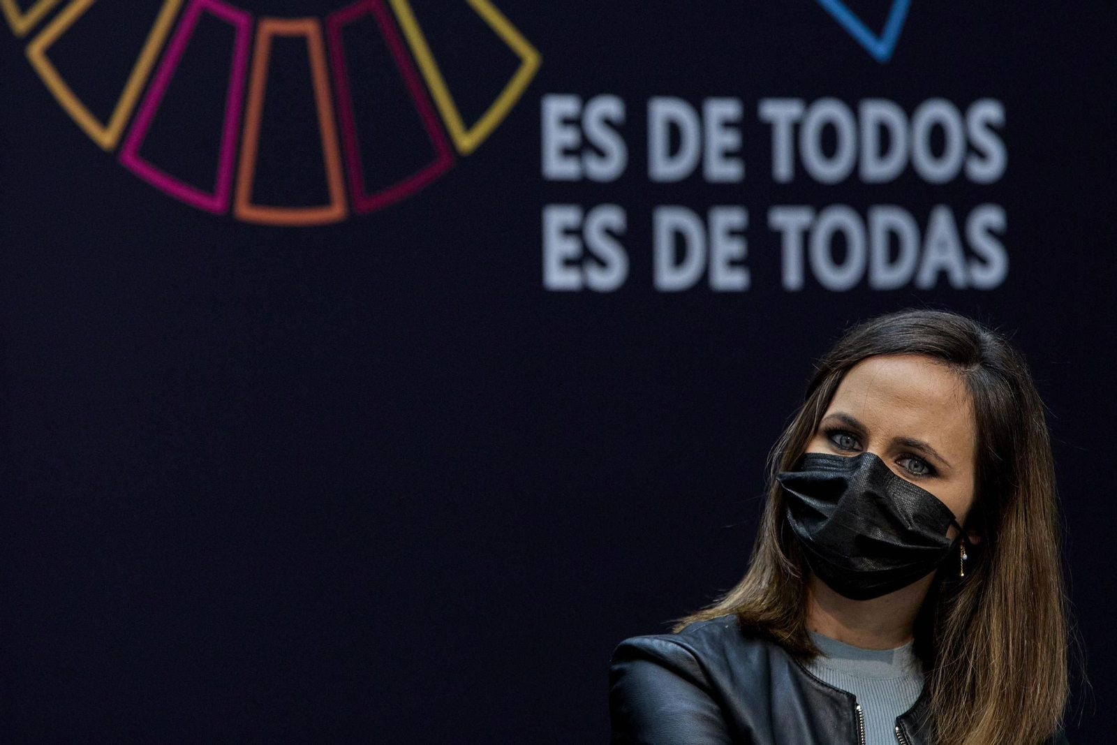 La ministra de Derechos Sociales y Agenda 2030, Ione Belarra, en el acto 'Agenda 2030 en Getafe' organizado por el Ayuntamiento de Getafe este miércoles..