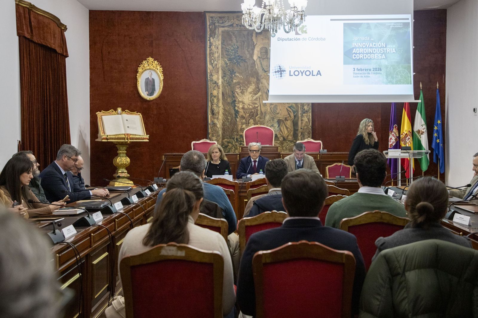 Jornadas de innovación en agroindustria celebradas en el Palacio de la Merced.