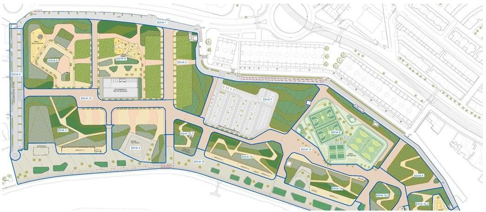 Las 15 zonas del futuro parque de La Magdalena Las 15 zonas del futuro parque de La Magdalena