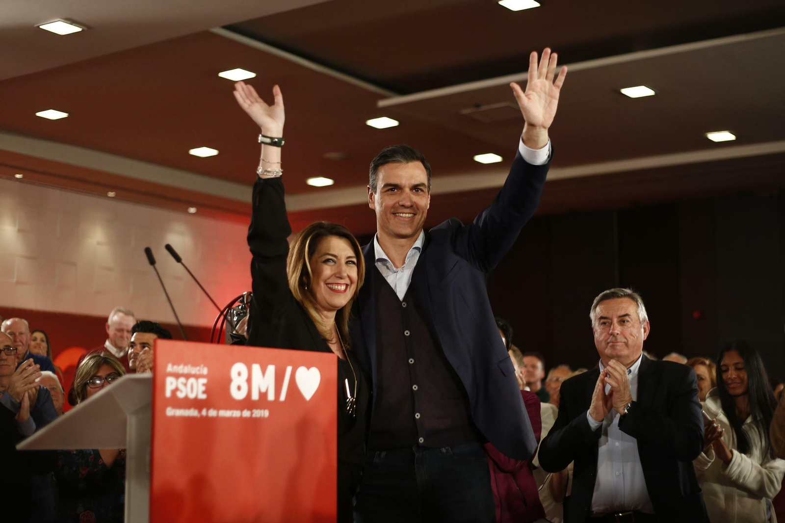 Imágenes del mitin de Pedro Sánchez en Granada