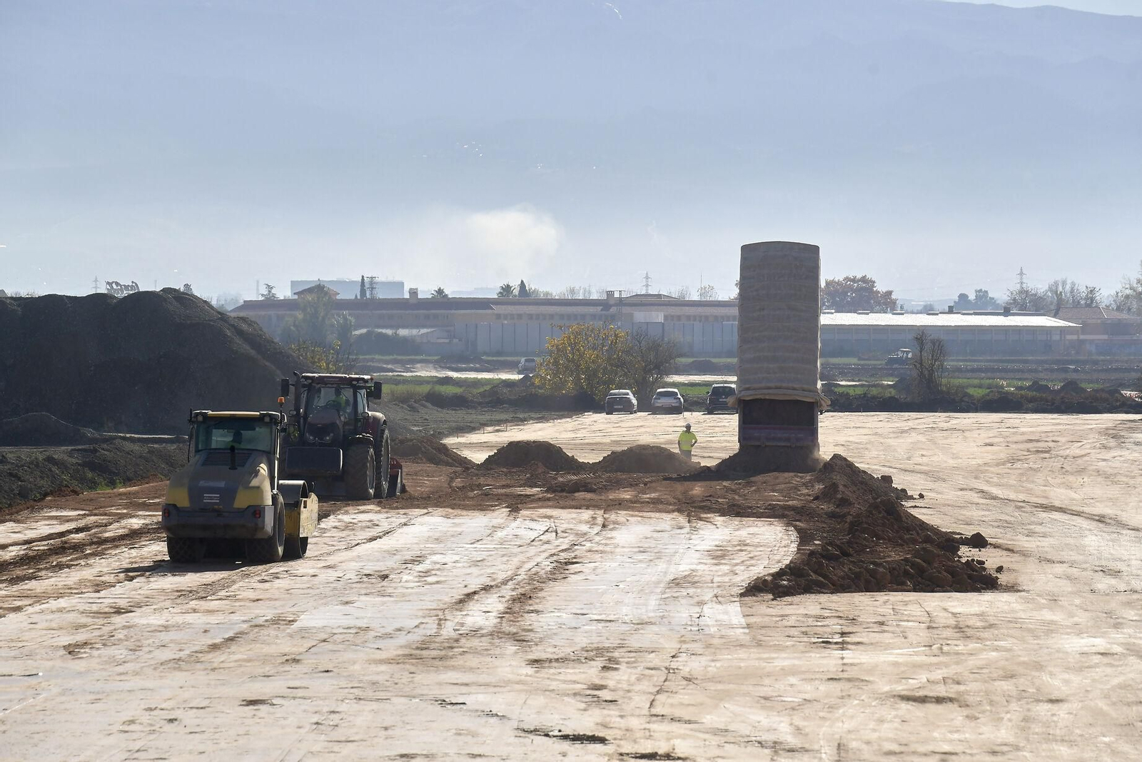 Imagen de archivo de las obras de la autovía GR-43 en Granada