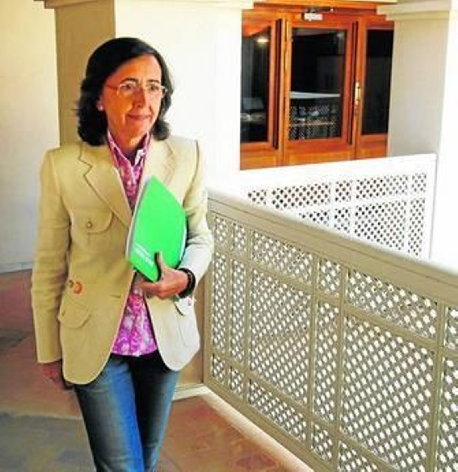 Rosa Aguilar, ayer en el Palacio de Altamira de Sevilla, sede de la Consejería de Cultura.