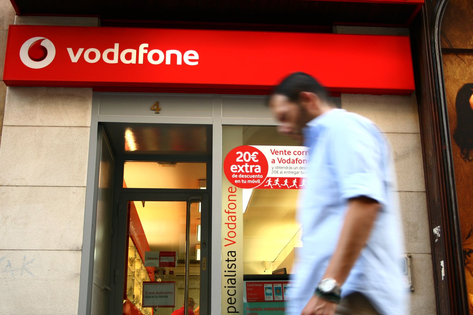 Las tiendas de Vodafone cierran en España