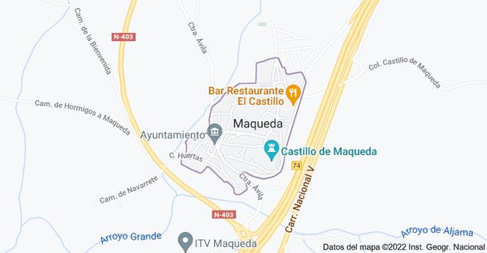 Mapa de Maqueda