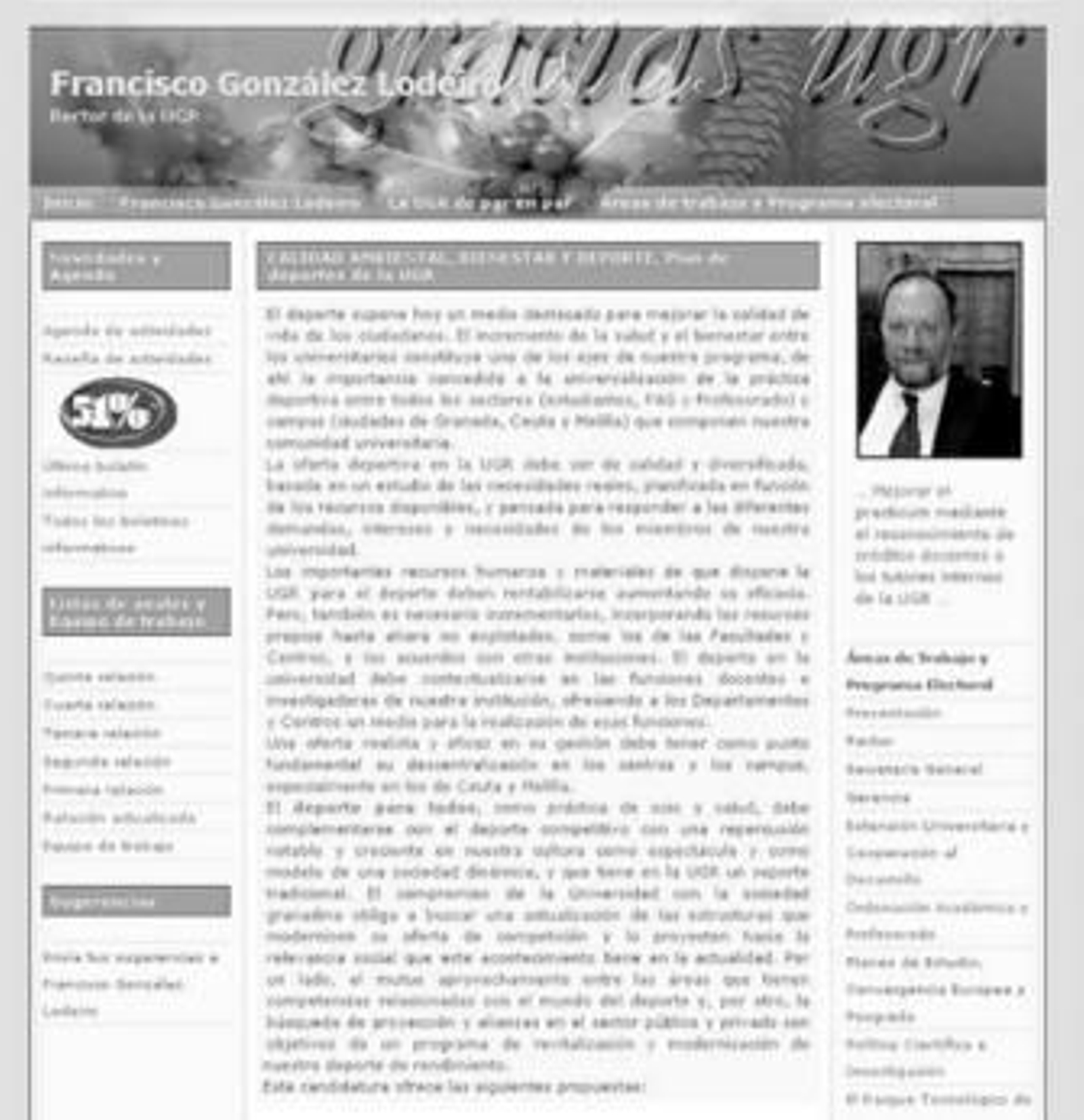 Imagen de la web de Lodeiro donde explica su programa: www.lodeiro.es/programa/ambientaldeportes.php