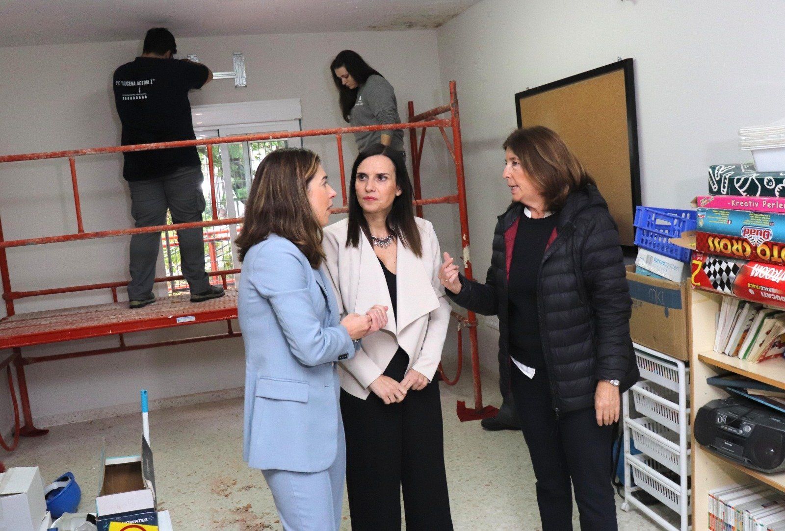 María Dolores Gálvez, durante la reciente visita a un proyecto.