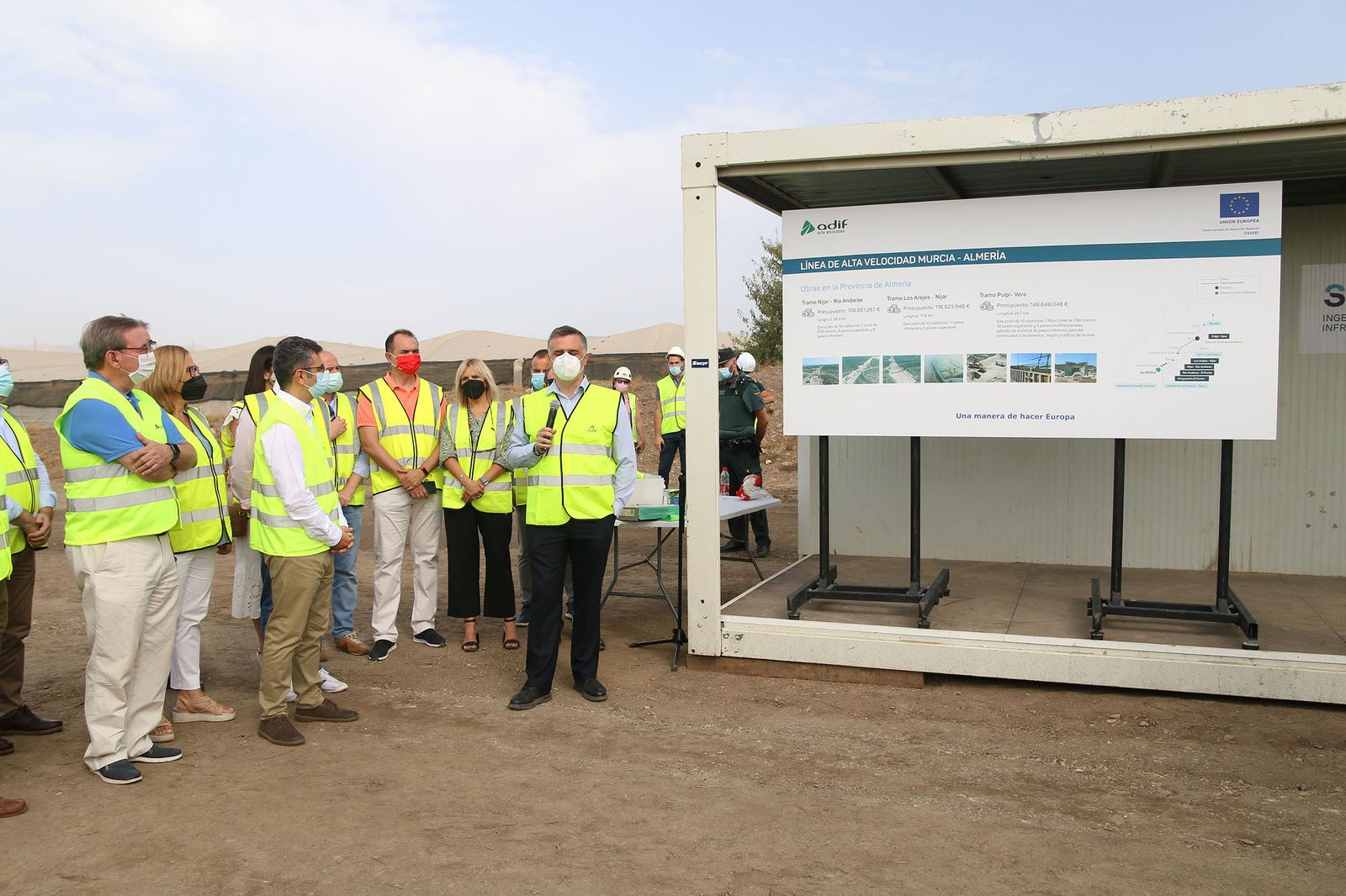 Fotogalería de la visita del ministro Félix Bolaños a las obras del AVE