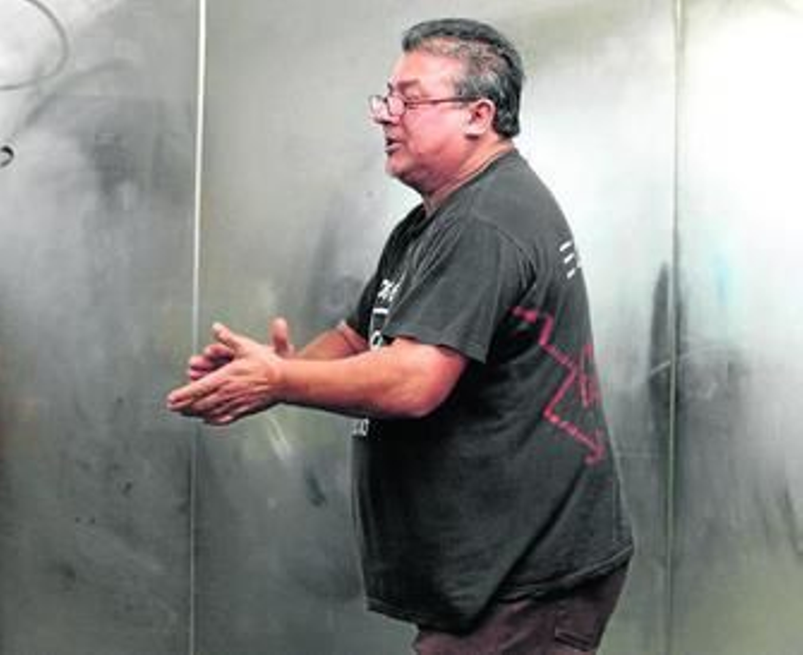 El Eléctrico, retratado en 2010 durante los ensayos del espectáculo 'Israel Galván versus Los 3.000'.