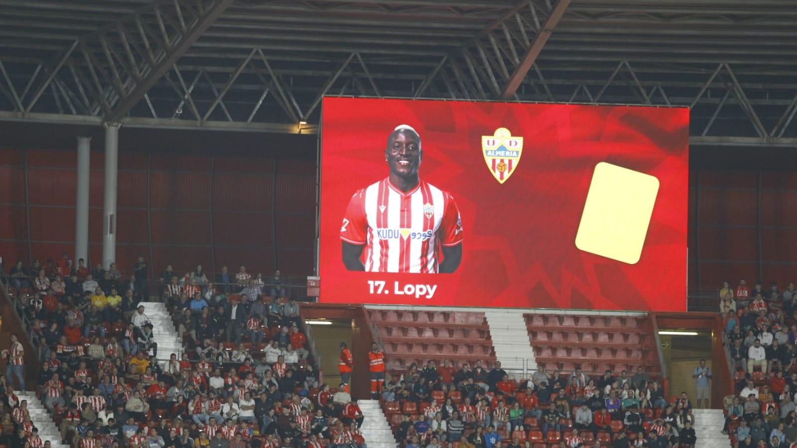 Esta imagen es habitual en el videomarcador del Estadio de los Juegos Mediterráneos