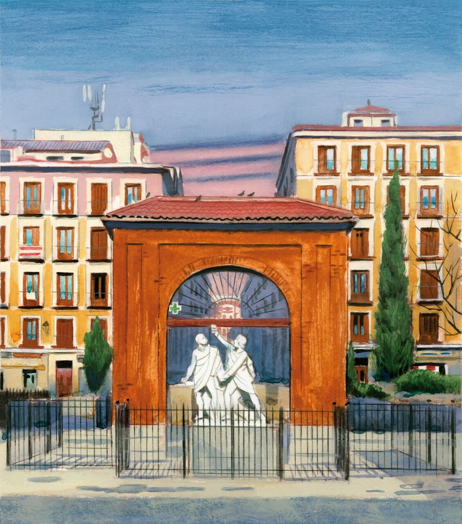 La Plaza Dos de Mayo vista por Fernando Vicente en el libro.