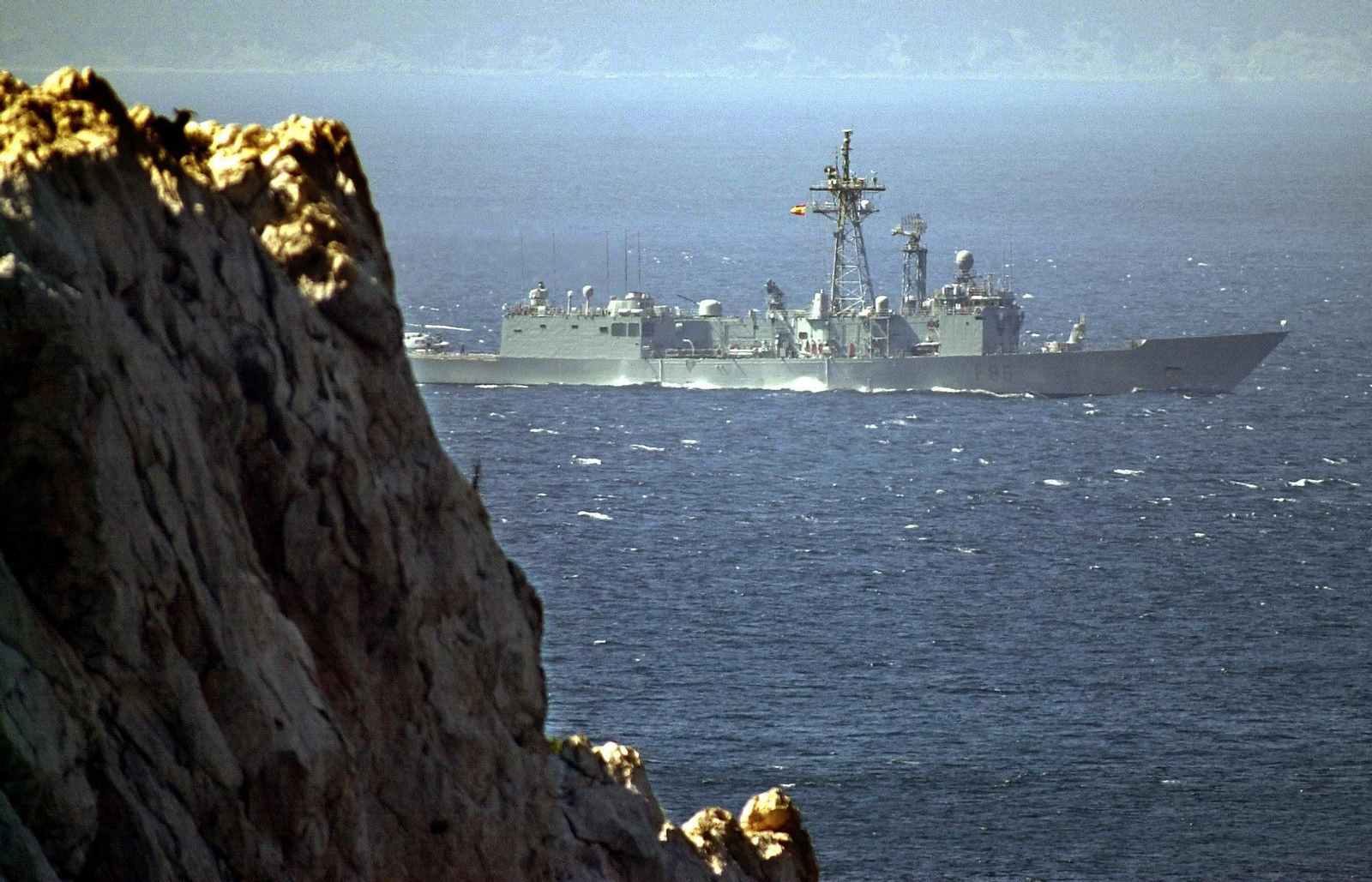 Una fragata de la Armada Española