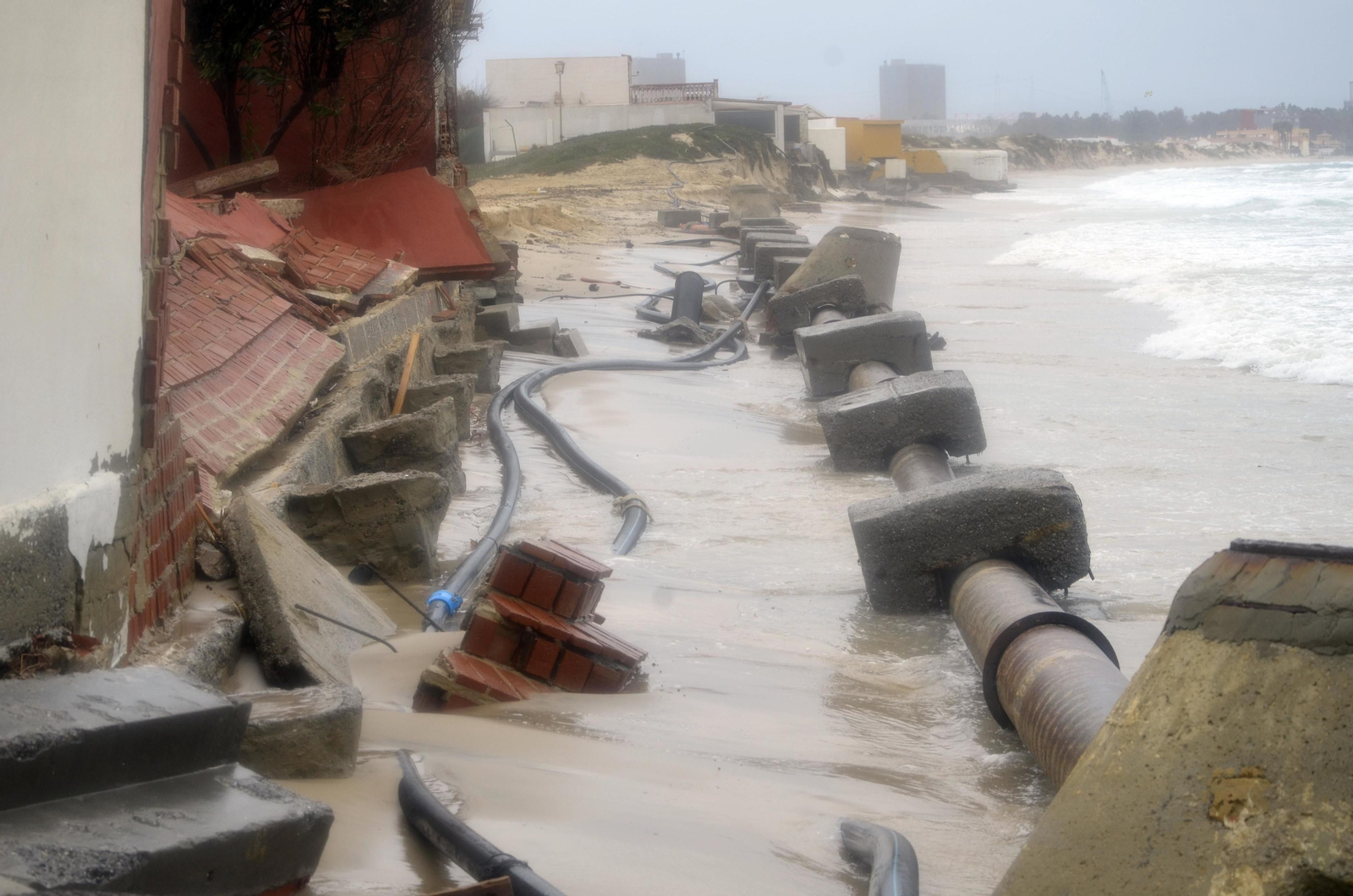 Imágenes de los efectos del temporal en El Rinconcillo