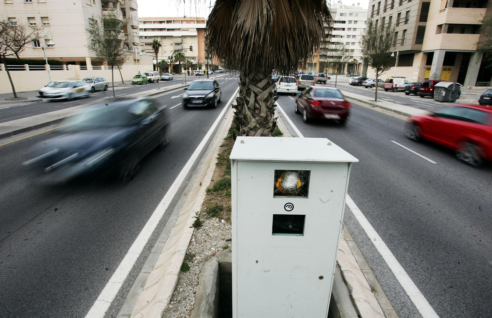 Un radar de velocidad en una fotografía de archivo.