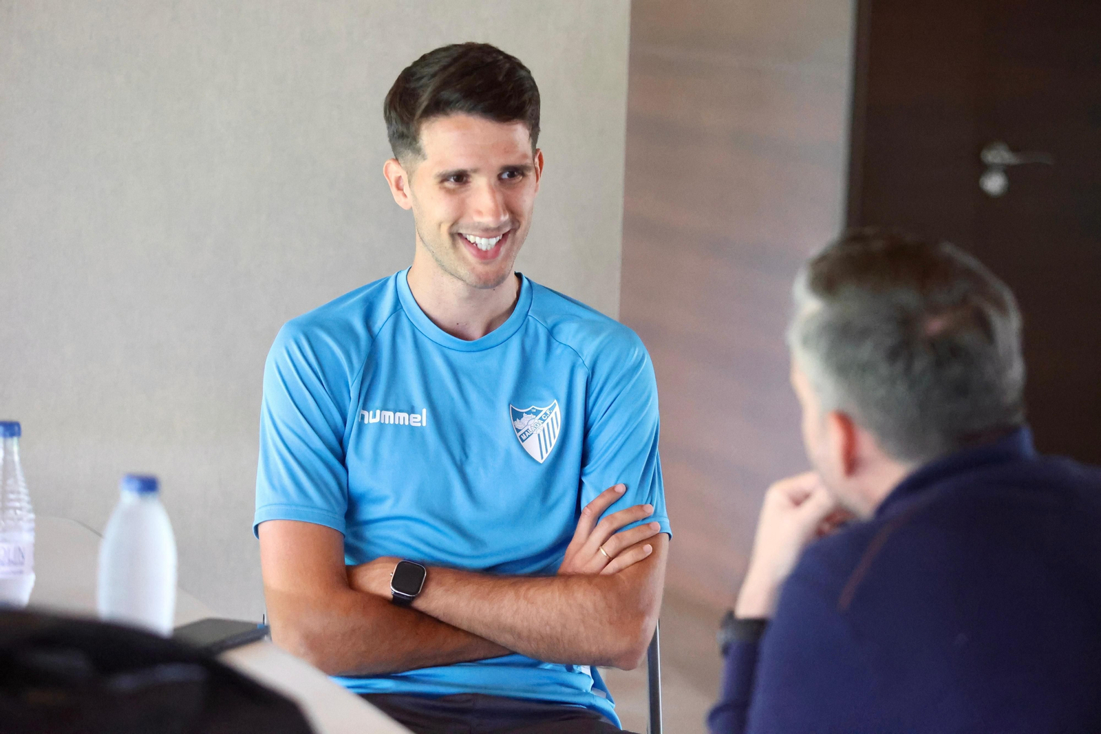 Las fotos de la entrevista a Juanpe, jugador del Málaga CF